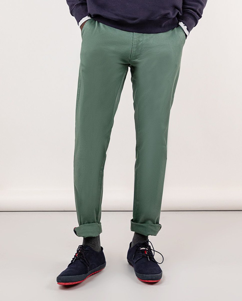 Pantalón Chino Básico Verde El Ganso STROGET