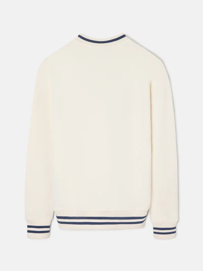 Sudadera Relaxed Fit Retro Crema  - Silbon