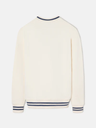 Sudadera Relaxed Fit Retro Crema  - Silbon