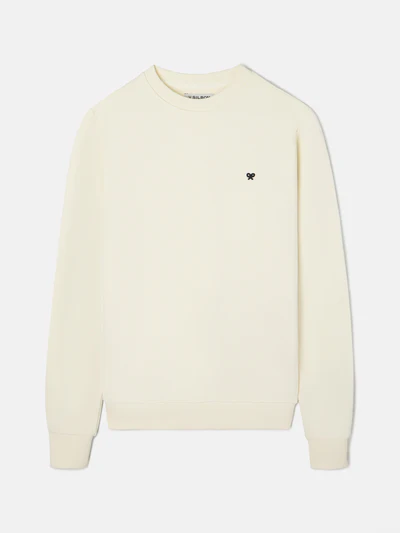 Sudadera Minilogo Crema - Silbon