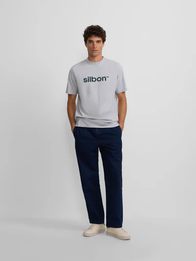 Camiseta Flock Gris - Silbon