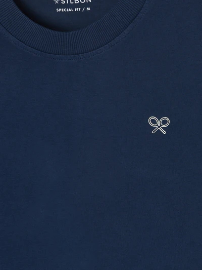 Camiseta Special Fit Two Rackets Azul Marino