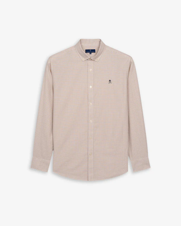 Camisa Vichy Camel - Harper &amp; Neyer