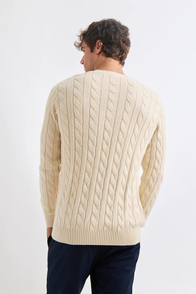 Jersey Trenzado Crema - Williot