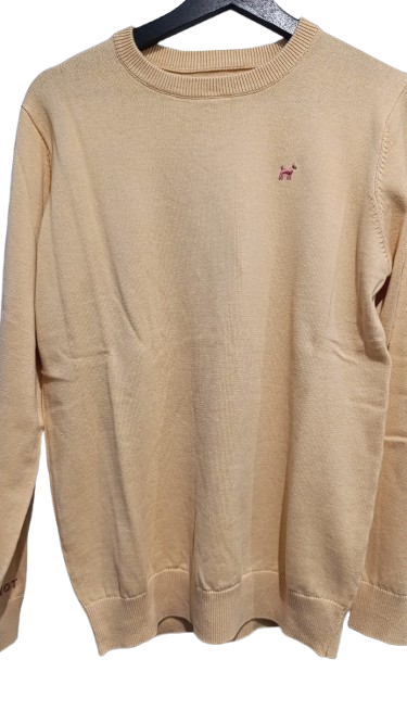 Jersey Cuello Redondo Beige - Williot