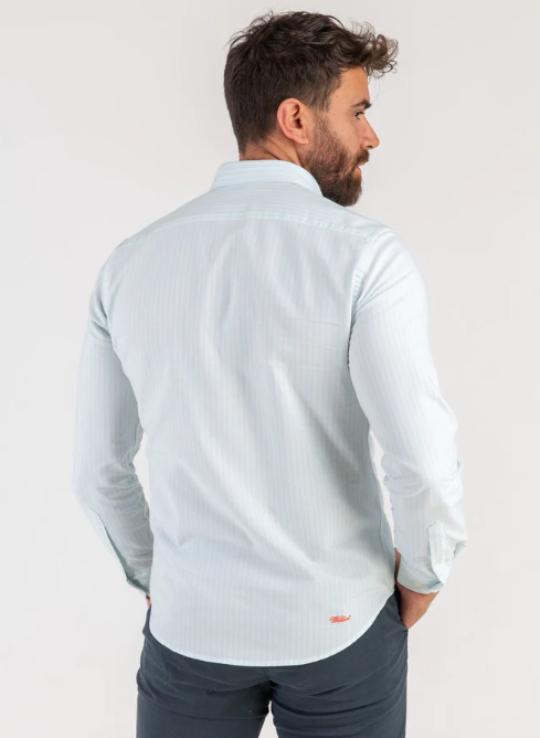 Camisa Raya Oxford Turquesa - Williot