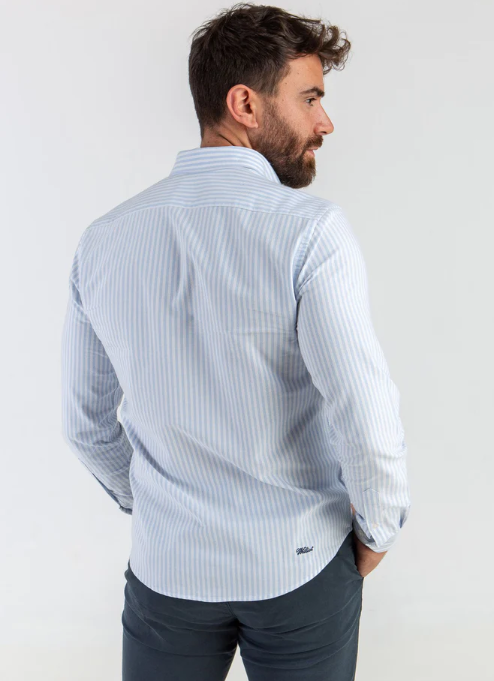 Camisa Raya Oxford Celeste - Williot