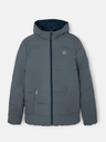 Abrigo Técnico Reversible Capucha Gris Marino - Silbon