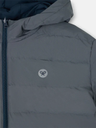 Abrigo Técnico Reversible Capucha Gris Marino - Silbon
