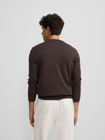 Jersey Classic Cuello Redondo Marrón - Silbon