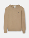 Jersey Classic Cuello Redondo Beige Oscuro - Silbon