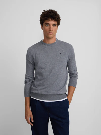 Jersey Classic Cuello Redondo Gris - Silbon