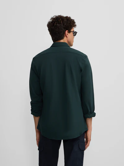 Camisa Sport Micropique Comfort Verde - Silbon