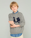 Jersey Niño Moto Logo Gris - Scotta