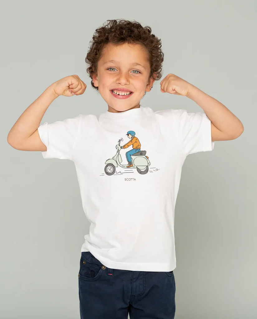 Camiseta Niño Comic Blanco - Scotta