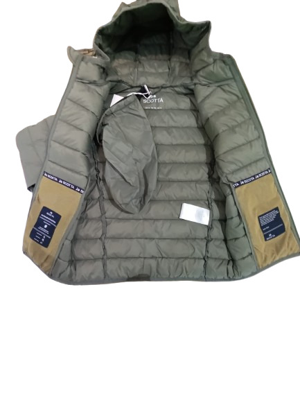 Chaqueta Niño Hood Acolchada Khaki - Scotta