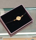 Pulsera Cordón Medalla Grabable Dorado (+ COLORES)