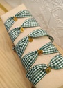 Pulsera Cinta Algodón Vichy con Inicial Chapita (+ COLORES)