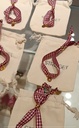 Pulsera Cinta Algodón Vichy con Inicial Chapita (+ COLORES)