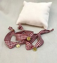 Pulsera Cinta Algodón Vichy con Inicial Chapita (+ COLORES)