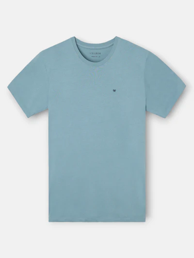 Camiseta Minilogo Azul Indigo - Silbon