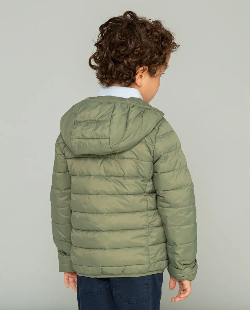 Chaqueta Niño Hood Acolchada Khaki - Scotta