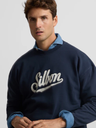 Sudadera Relaxed Fit Retro Azul Marino - Silbon