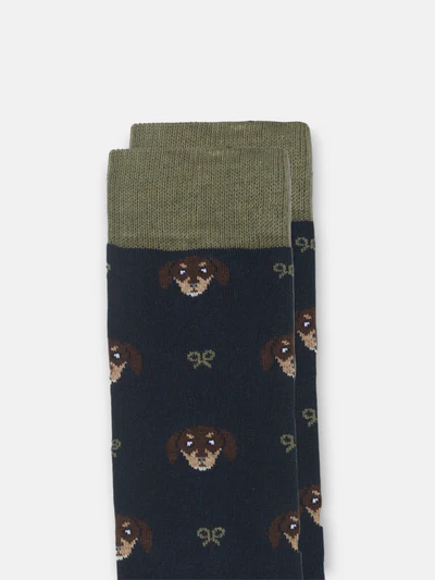 Calcetin Dog Raquetas Azul Marino - Silbon