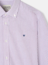 Camisa Sport Oxford Raqueta Rayas Burdeos - Silbon