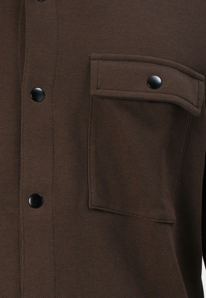 Sobrecamisa Jackie Sweat Jacket Noos Chocolate Torte - Selected Homme