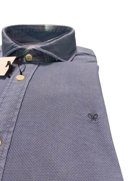 Camisa Sport Estructura Logo Azul Indigo - Silbon