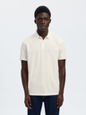 Slhfave Button SS Polo Noos Cloud Dancer - Selected Homme