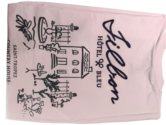 Camiseta Hotel Bleu Blanca - Silbon