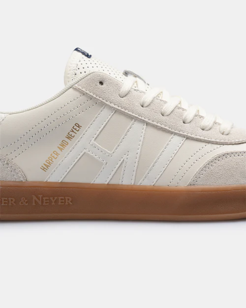 Sneaker Hamptons Latte Cream - Harper &amp; Neyer