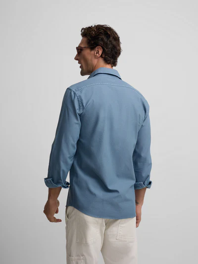 Camisa Sport Estructura Logo Azul Indigo - Silbon