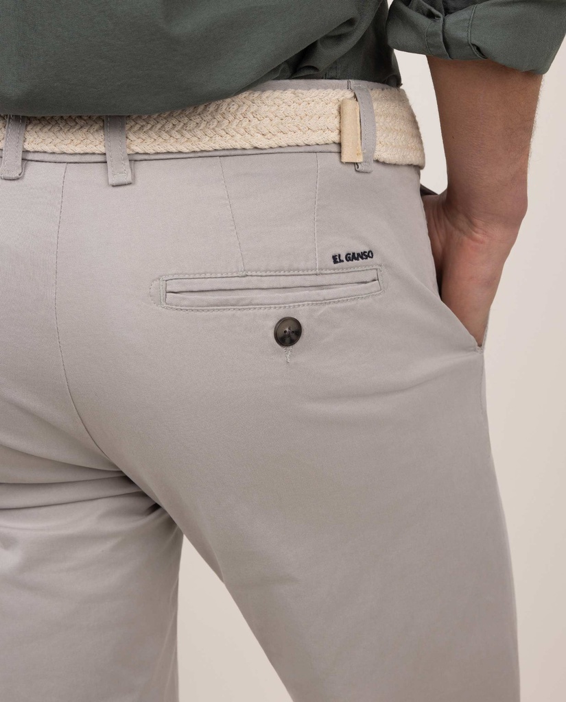 Pantalón Chino Básico Gris - El Ganso