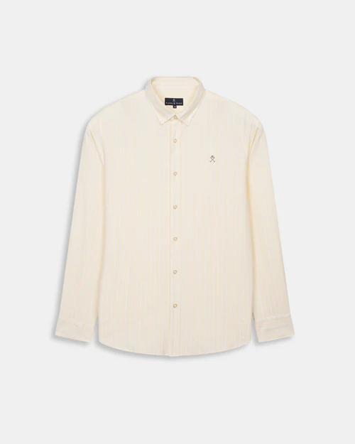 Camisa Shoreline Striped Yellow Glow - Harper &amp; Neyer