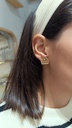 Pendientes Metacrilato Peinetas Fallera (PROMO 1 PAR PLATEADO + 1 PAR DORADO)