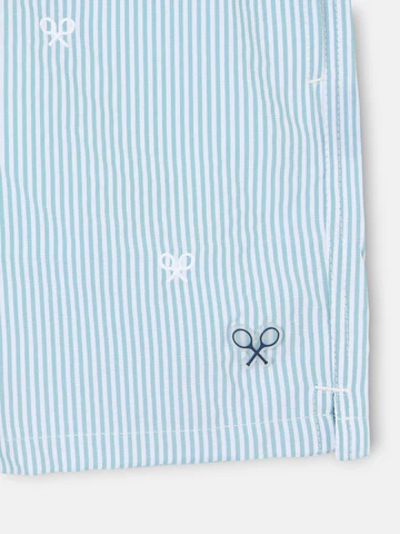 Bañador Rayas Finas Logo Verde - Silbon