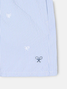 Bañador Rayas Finas Logo Azul Claro - Silbon