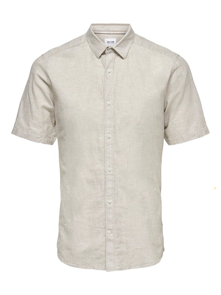 Onscaiden Lino Camisa Chinchilla - Only &amp; Sons