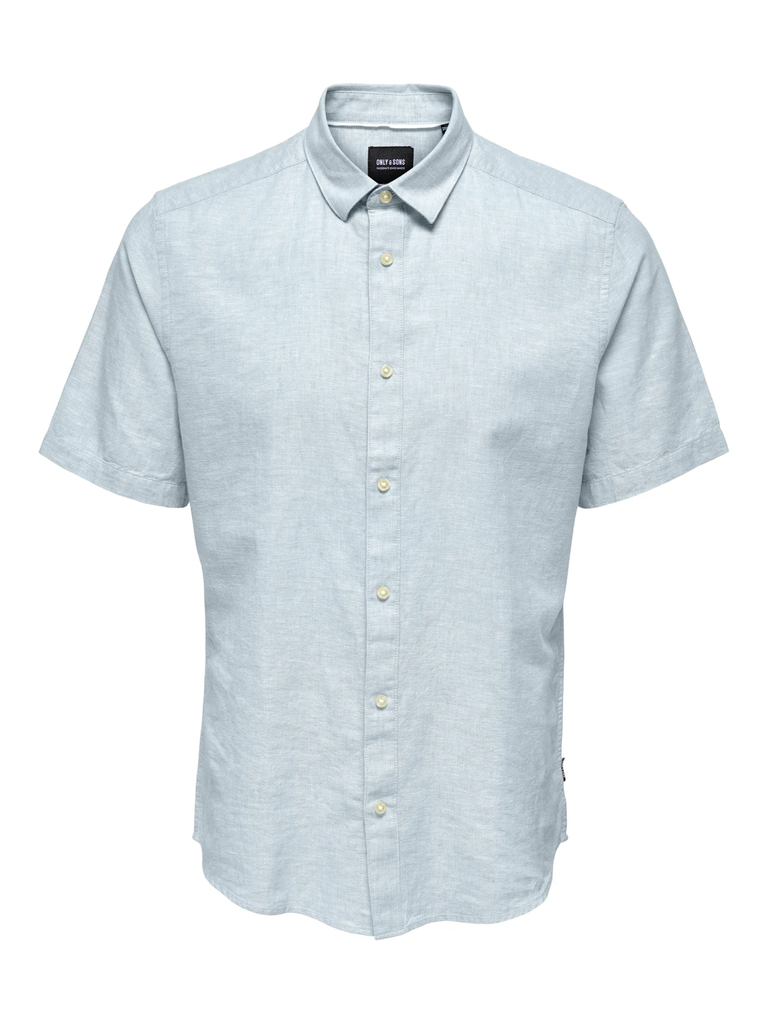 Onscaiden Lino Camisa Cashmere Blue - Only &amp; Sons
