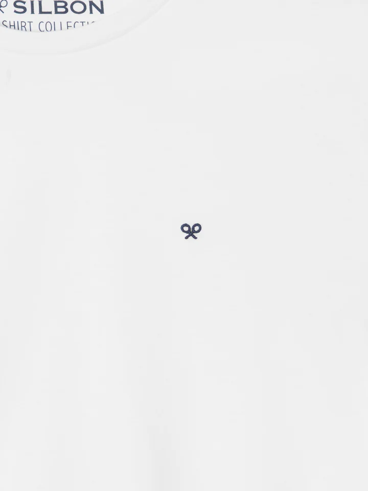Camiseta Silbon Minilogo Blanco - Silbon
