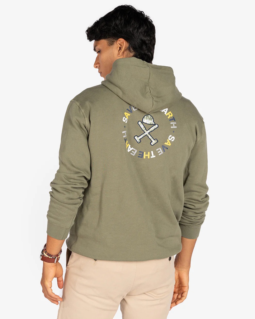 Sudadera Earth Verde Militar  - Harper &amp; Neyer