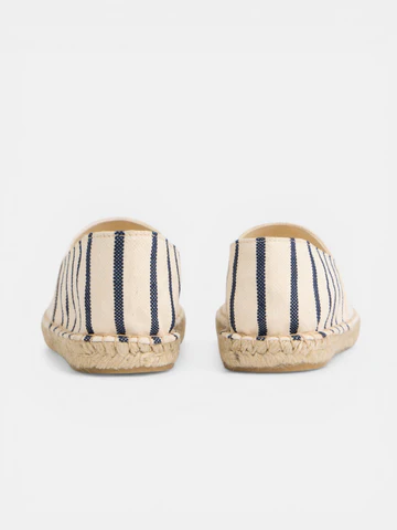 Alpargata Rayas Azul Marino Blanco - Silbon