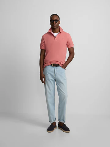 Polo Clásico Liso Coral - Silbon