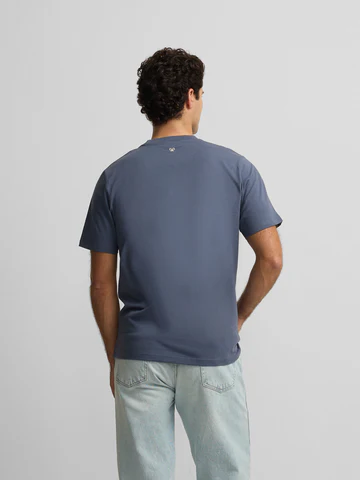 Camiseta Vintage Azul Indigo - Silbon