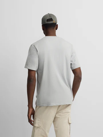 Camiseta Lisa Minilogo Parche Azul Claro - Silbon