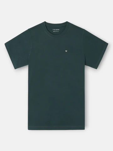 Camiseta Minilogo Verde Oscuro - Silbon
