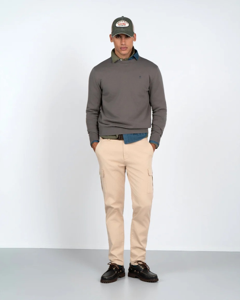 Jersey R Neck Gray Ember - Harper &amp; Neyer